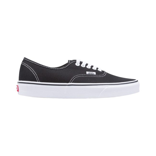 vans authentic black white