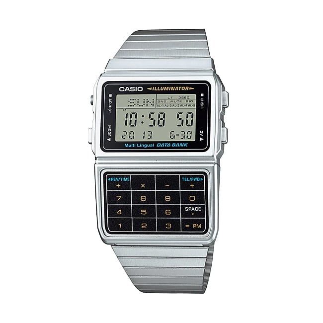 Silver calculator watch new arrivals