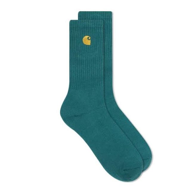 Chase Socks - Dark Fir/ Gold