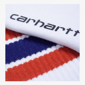 Grant Socks - Wht/Brick Orange/Ryl Violet