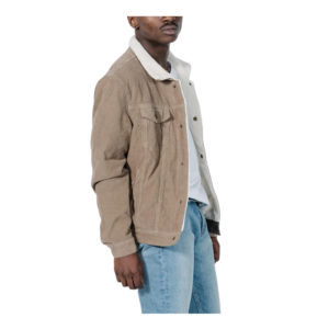 Sherpa  Wanderer Corduroy Denim Jacket - Wolf