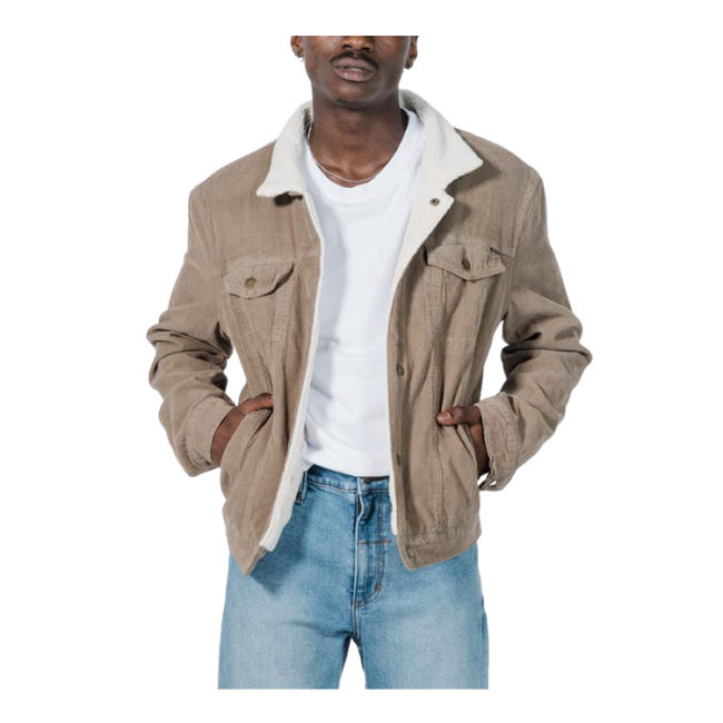 Sherpa  Wanderer Corduroy Denim Jacket - Wolf