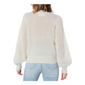 Gigi Fluffy Sweater - Vintage White
