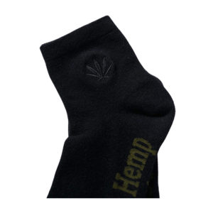Happy Hemp Womens Socks - Black/Black