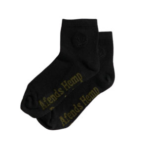 Happy Hemp Womens Socks - Black/Black