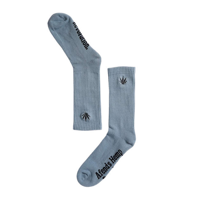 Happy Hemp Socks - Stone Blue
