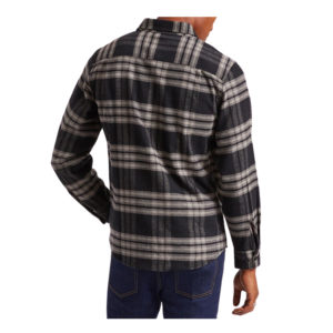 Brixton Bowery L/S  Flannel - Black/Charcoal
