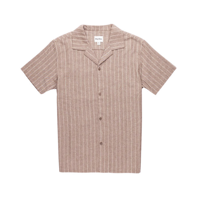 Vacation Stripe SS Shirt - Vintage Brown