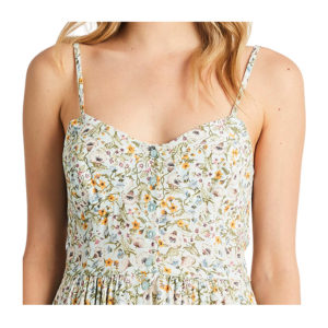 Eve Meadow Floral Dress - Pale Sky