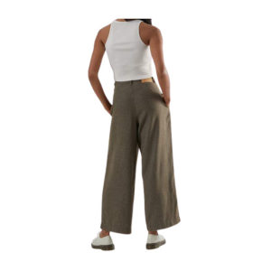 Darcy - Hemp Pleated Wide Leg Pant - Silt