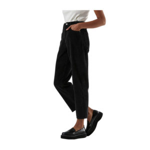 Shelby - Corduroy High Waist Wide Leg Pant - Black