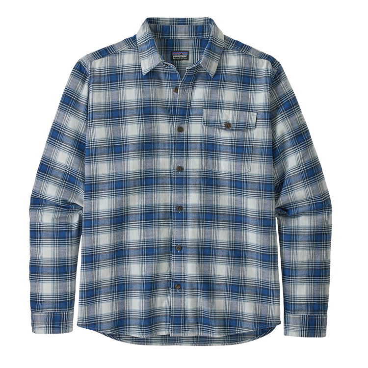 M's LW Fjord Flannel Shirt - Grange: Superior Blue - Hemley Store Australia