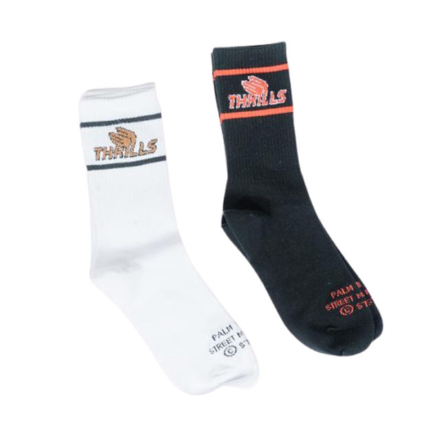 Burner 2 Pack Sock - White/Black