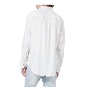 Thrills Minimal Thrills Oversize Long Sleeve Shirt - Dirty White
