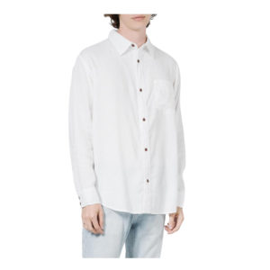Thrills Minimal Thrills Oversize Long Sleeve Shirt - Dirty White