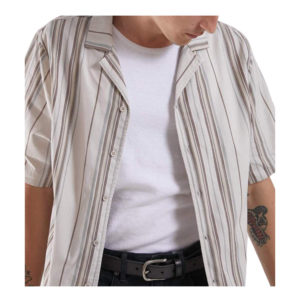 Layback Cuban Short Sleeve Shirt - Moonbeam
