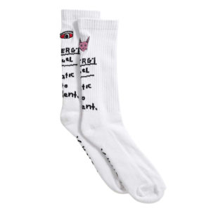 Static Hemp Socks One Pack - White