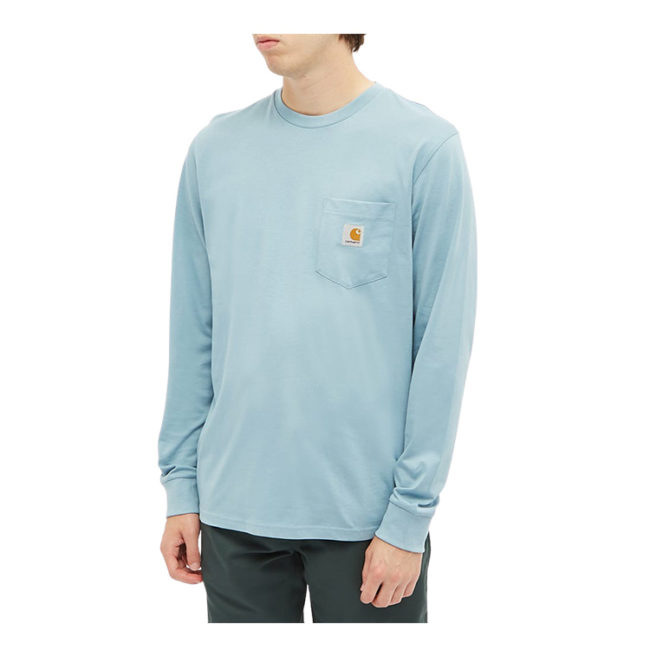 LS Pocket T-Shirt - Frosted Blue
