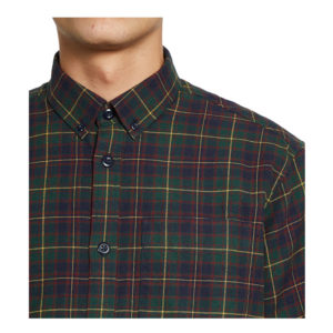 LS Huffman Shirt - Huffman Check/ Bottle Green