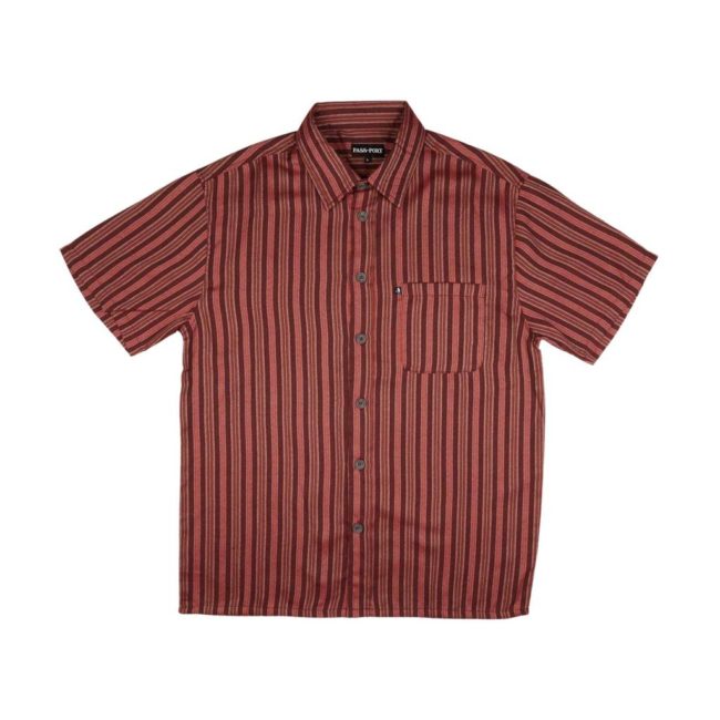 Workers Stripes SS - Burgundy