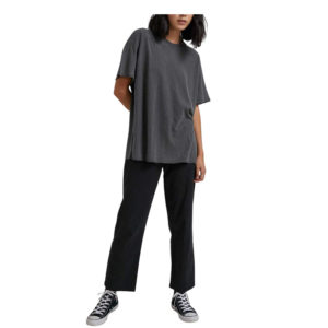 Slay Hemp Oversized Tee - Stone Black