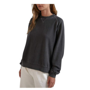 Remi - Hemp Slouchy Crew - Stone Black