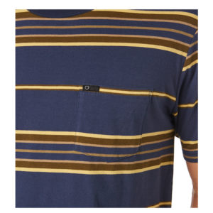 Hilt SS Pocket Knit - Washed Navy/Blonde
