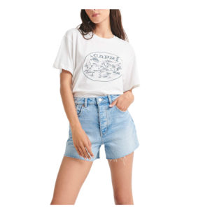 Rollas Capri Tomboy Tee - Vintage White