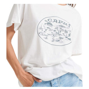 Rollas Capri Tomboy Tee - Vintage White