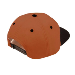Inter Solid Patch 5 Panel Cap - Brown/Black