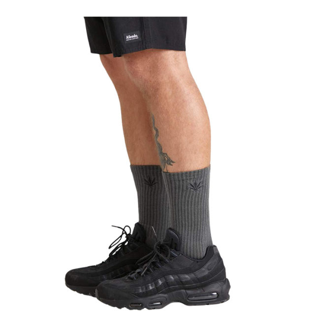 Happy Hemp Socks One Pack - Gunmetal