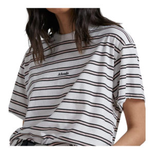 Niko Striped Oversized Tee - Off White