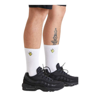 Tito Flame Hemp Socks One Pack - White