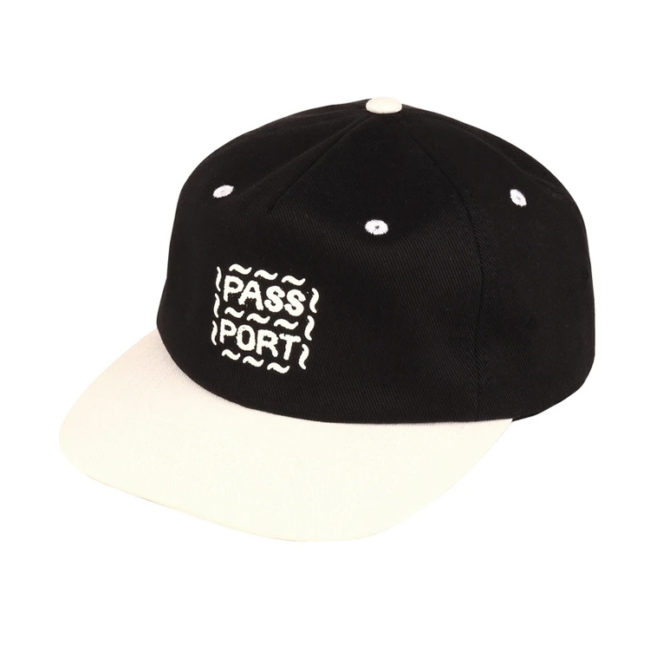 Messy Logo 6 Panel Cap - Black/Natural