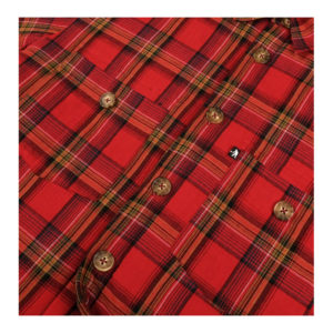 Late Quilted Flannel Jacket - Red