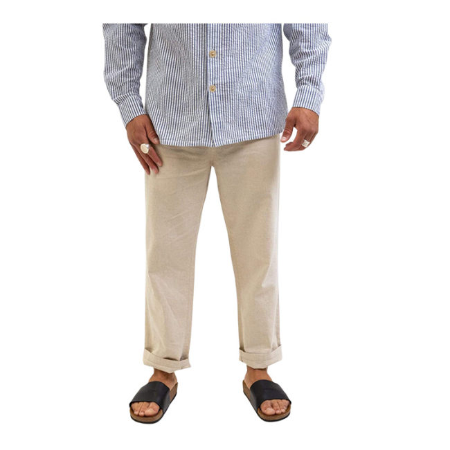 Rhythm Linen Wayfarer Pant - Bone