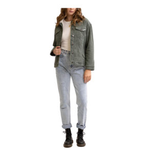 Stevie Corduroy Sherpa Lined Jacket - Forest
