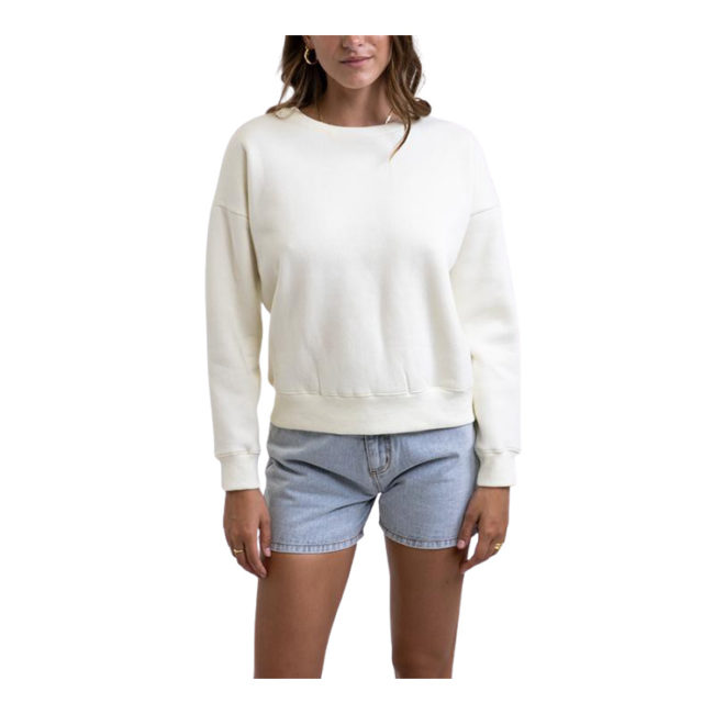 Rhythm Classic Crew Neck Fleece - Vintage White