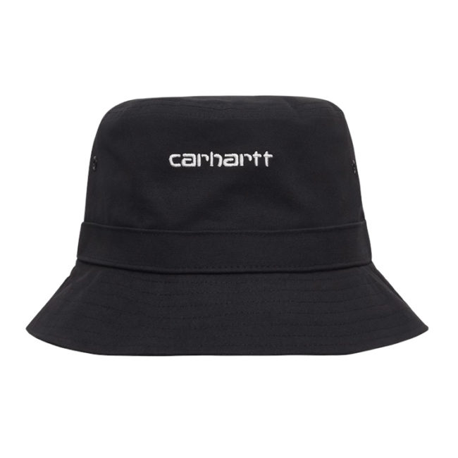 Carhartt Script Bucket Hat  - Black / White