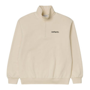 W' Typeface Highneck Sweatshirt - Flour/Black