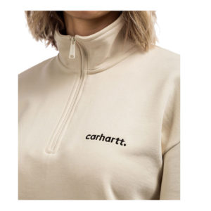 W' Typeface Highneck Sweatshirt - Flour/Black
