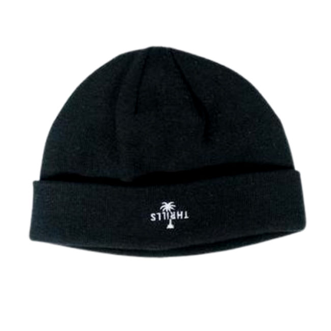 Thrills Palm Embro Beanie - Black