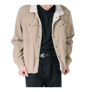 Sherpa Wanderer Denim Jacket - Vintage Khaki