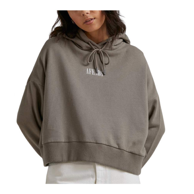 Rise Above Cropped Pull On Hood - Beechwood