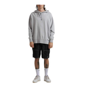 Afends THC Unisex Hemp Oversized Pull On Hood - Glacier