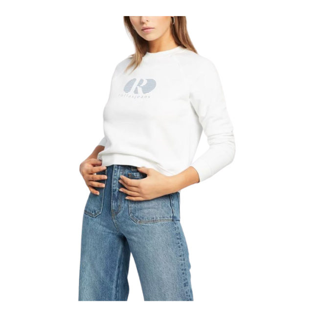 Rollas 80s Sport Sweater - White