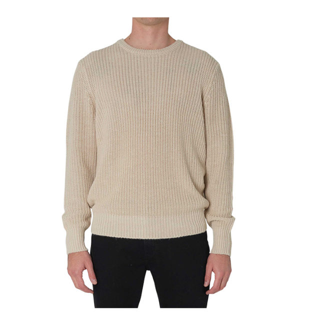 Rollas Hemp Blend Crew Knit - Natural