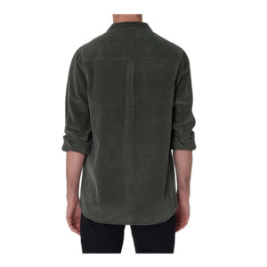 Men At Work Fat Cord Shirt - Thyme