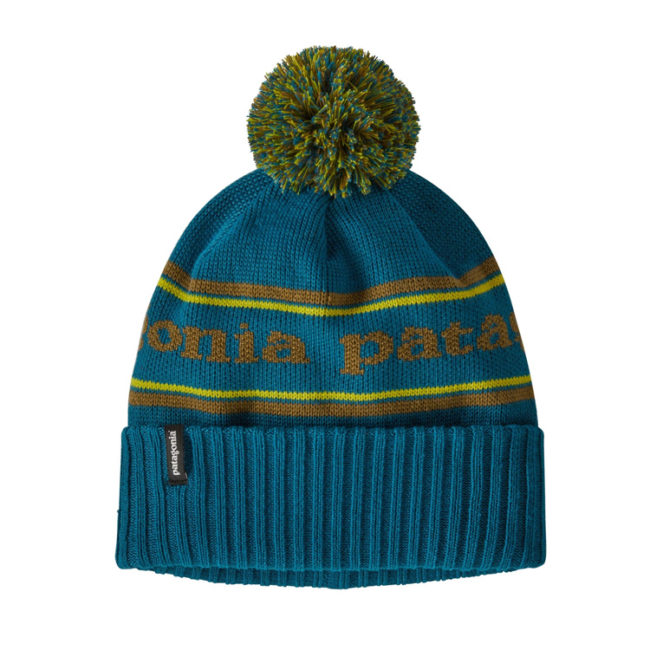 Patagonia Powder Town Beanie - Park Stripe Knit: Crater Blue
