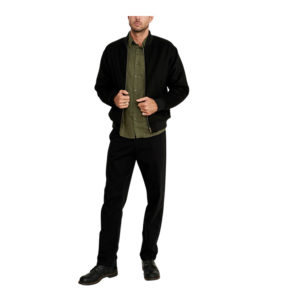 Wool Bomber Jacket - Black